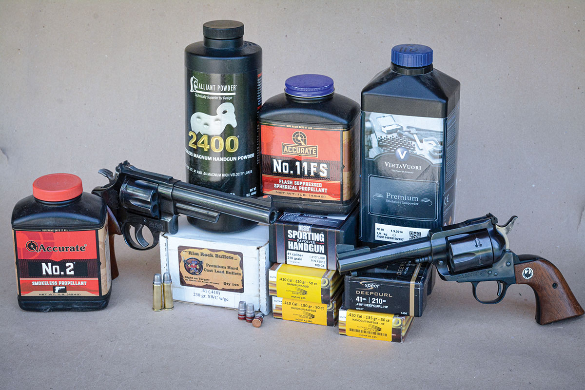 Handloaders can assemble 41 Magnum loads that range from light-target to full-house hunting loads for big game.